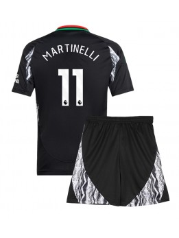 Arsenal Gabriel Martinelli #11 Replika Borta Kläder Barn 2024-25 Kortärmad (+ byxor)